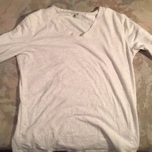 Cream long sleeve tee